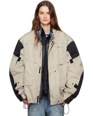Vetements Biker Parka Coat & Jackets Set - Natural