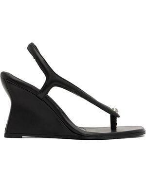 Paris Georgia Basics Valentina Wedge Heeled Sandals - Black