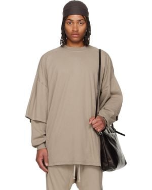 Rick Owens Taupe Concordians Tommy Hustler Sweatshirt - Natural