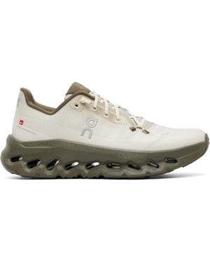 On Shoes Off- & Khaki Cloudtilt Sneakers - Gray