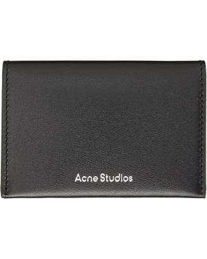 Acne Studios Folded Leather Wallet - Black