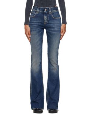 Balenciaga Slim Fit Bootcut Jeans - Blue