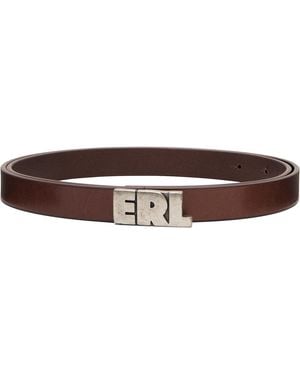 ERL Skinny Leather Belt - Black