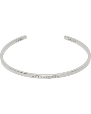 MM6 by Maison Margiela Minimal Logo Cuff Bracelet - Black