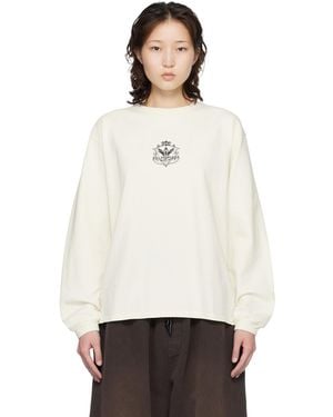 Rhude Off- Grand Cru Crest Ls T-Shirt - White