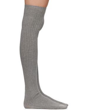 Baserange Two-Pack & Overknee Socks - Black