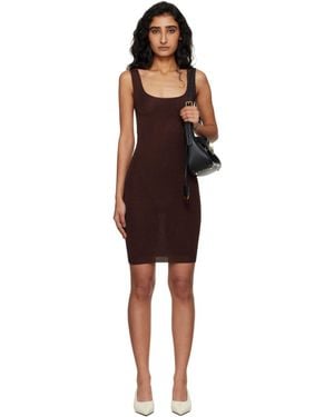 Entire studios Square Neck Minidress - Black