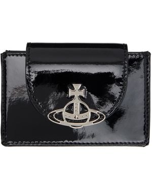 Vivienne Westwood Black Flap Card Holder