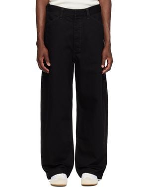 Lemaire Oversized Workwear Jeans - Black