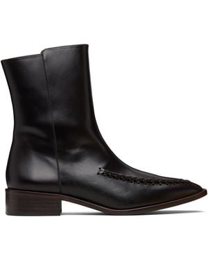 Hereu Metla Polished Boots - Black