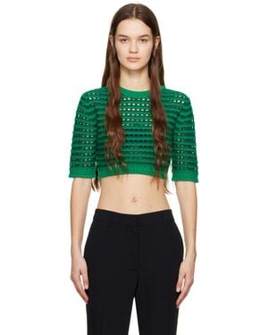 See By Chloé Green Cropped T-shirt