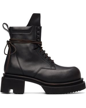 Rick Owens Tower Low Army Bogun Boots - Black