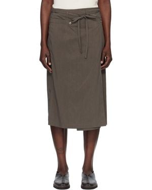 Lemaire Convertible Midi Skirt - Black