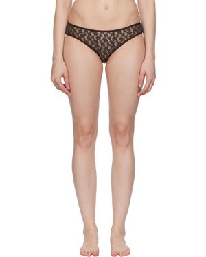 Baserange Culotte Crescent Brune - Noir