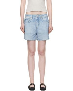 Rag & Bone Miramar Terry Walking Shorts - Blue