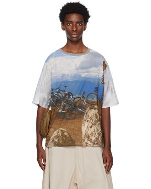 Bless マルチカラー Holiday Tシャツ - ブルー