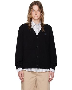 Acne Studios ブラック Vネックカーディガン