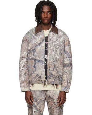 Represent Khaki Realtree Trucker Jacket - Multicolour