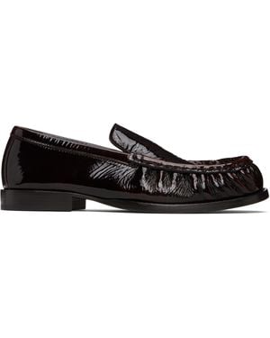 Dries Van Noten Leather Loafers - Black