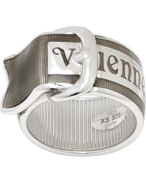 Vivienne Westwood Enamel Belt Ring - Metallic
