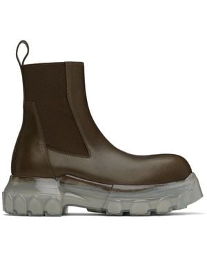 Rick Owens カーキ Porterville Beatle Bozo Tractor チェルシーブーツ - ブラウン