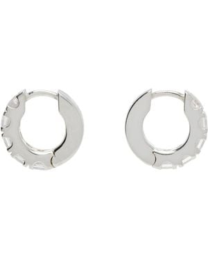 Hatton Labs Facet Hoop Earrings - Metallic