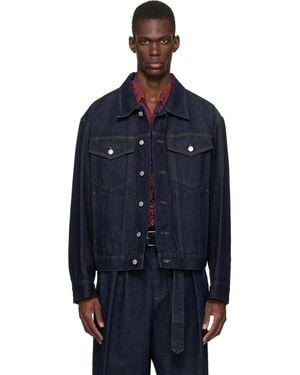 Dries Van Noten Flap Pocket Denim Jacket - Blue