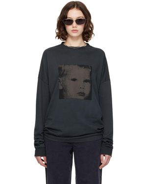 Still Kelly Boxy Long Sleeve T-Shirt - Black