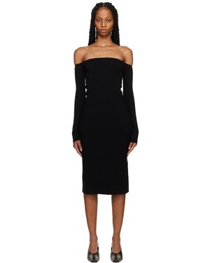 Filippa K Off-The-Shoulder Midi Dress - Black