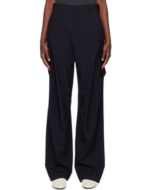 Bottega Veneta Fine Wool Cargo Trousers - Black