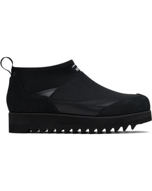 Comme des Garçons Cordura Nylon Diamond Rip Chelsea Boots - Black