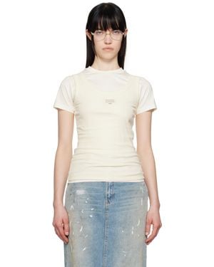 【関税込み】Acne Studios オフホワイト レイヤード トップス Acne Studios オフホワイト レイヤード トップス ホワイト | Lyst