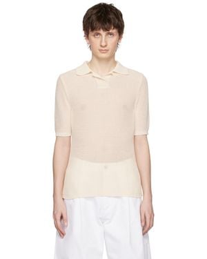 Low Classic Off- Spread Collar Polo - Natural
