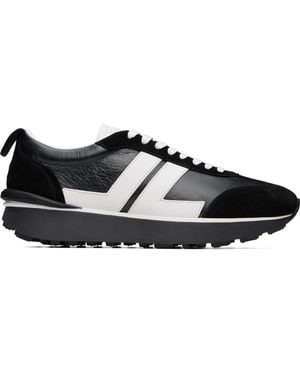 Lanvin Off- Bumpr Used Leather Trainers - Black