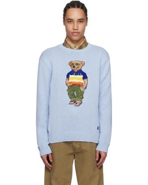 Polo Ralph Lauren ブルー Polo ベア コットン セーター