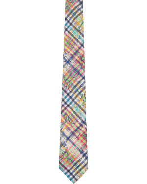 Vivienne Westwood マルチカラー 8.5Cm 'Graffiti Orb' ネクタイ - ブラック