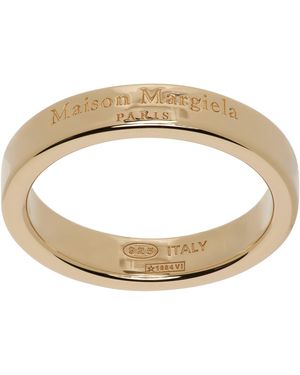 Maison Margiela Logo Reference Ring - Metallic