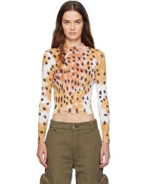 Eckhaus Latta Lapped Baby Turtleneck - Orange