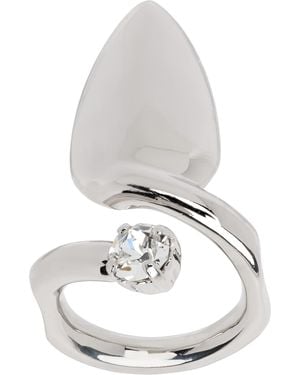 Justine Clenquet Luce Nail Ring - White