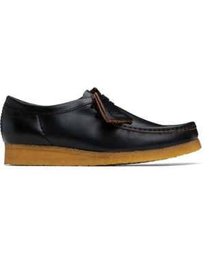 Clarks Derbys Wallabee Noirs