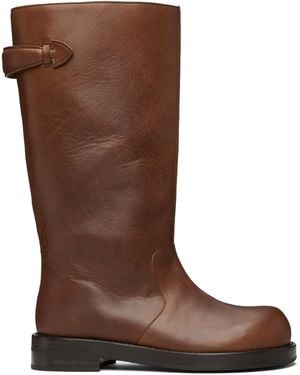 Acne Studios Leather Boots - Brown