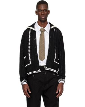 ANDERSSON BELL New Fantasia Collar Cardigan - Black