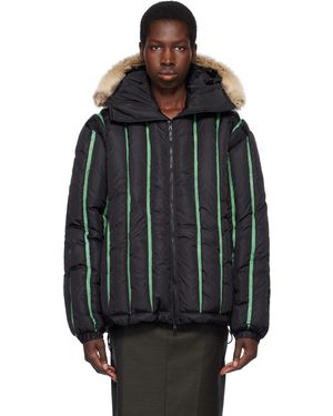 Stanley Raffington Blouson Aviateur Matelassé Et Rembourré Noir