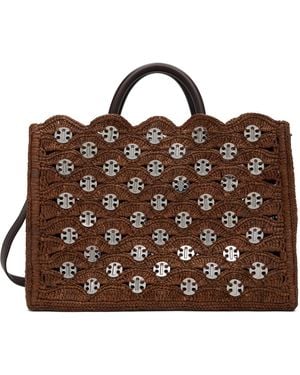 Rabanne Large Signature Signature 1969 Discs Tote - Brown
