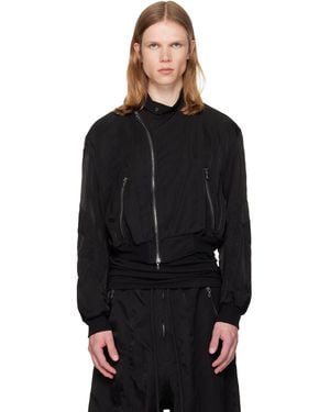 Julius Unchain Bomber Jacket - Black