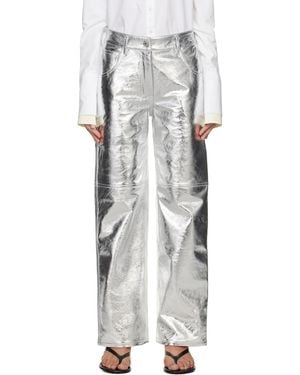 Interior 'The Sterling' Leather Trousers - Black