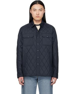RRL Quilted Overshirt - Blue