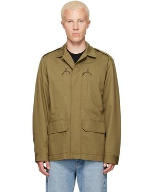 A.P.C. Khaki Military-Style Jacket - Green