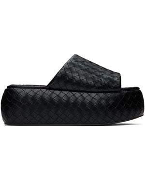 Simon Miller Woven Cloudy Platform Sandals - Black