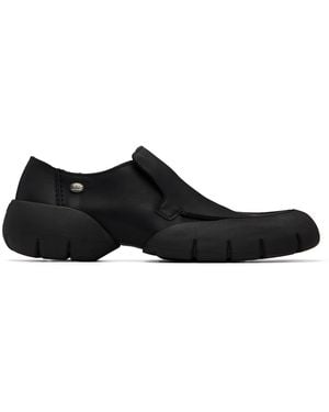 DIESEL D-Mathieu-Brushed Leather Trainers - Black